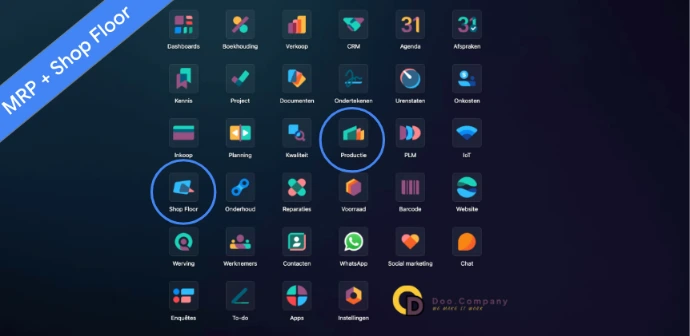 odoo voor maakindustrie - MRP shop floor